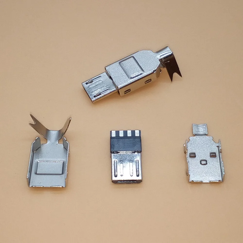 10 комплектов 5pin Micro USB сварочный тип штекер зарядное устройство 5P зарядный разъем