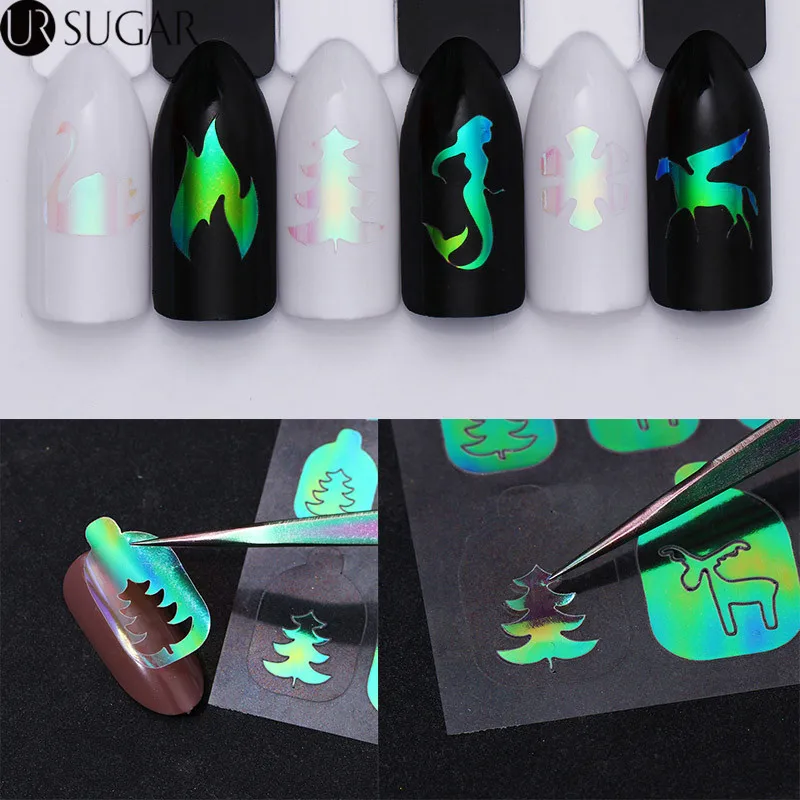 Xmas AB Color Nail Vinyls DIY Hollow Nail Art 3D Adhesive Sticker Christmas Decoration Random Patterns 6/12/18/24 Sheets
Xmas AB Color Nail Vinyls DIY Hollow Nail Art 3D Adhesive Sticker Christmas Decoration Random Patterns 6/12/18/24 Sheets