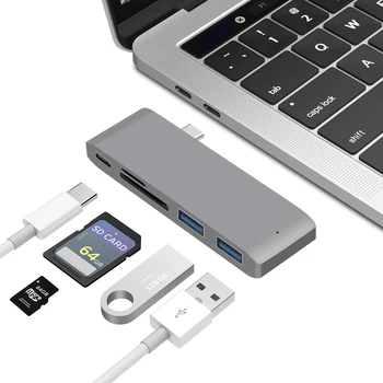5 in 1 USB C USB 3.0 Type C HUB Multi Type C Splitter Adapter USB 3.0 OTG Combo Card Reader HUB for Macbook Pro 2015 2016
5 in 1 USB C USB 3.0 Type C HUB Multi Type C Splitter Adapter USB 3.0 OTG Combo Card Reader HUB for Macbook Pro 2015 2016