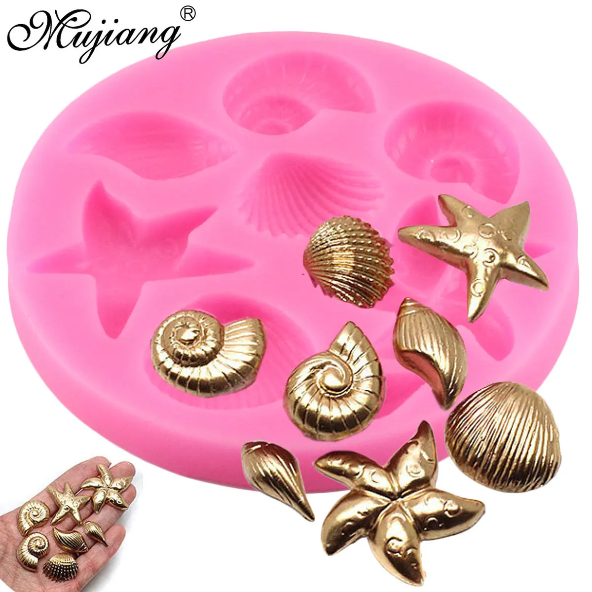 Sea Stars Sea Shells Silicone Mold Sugarcraft Fondant Chocolate Candy Gumpaste Mold Cupcake Cookie Baking Cake Decorating Tools
Sea Stars Sea Shells Silicone Mold Sugarcraft Fondant Chocolate Candy Gumpaste Mold Cupcake Cookie Baking Cake Decorating Tools