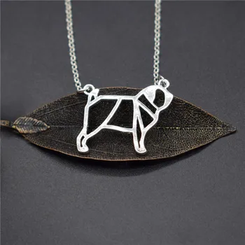 Elfin Wholesale Trendy Origami Pug Necklaces Gold Color Silver Color Dog Jewellery Pug Pendant Necklaces Women Men Jewellery
Elfin Wholesale Trendy Origami Pug Necklaces Gold Color Silver Color Dog Jewellery Pug Pendant Necklaces Women Men Jewellery