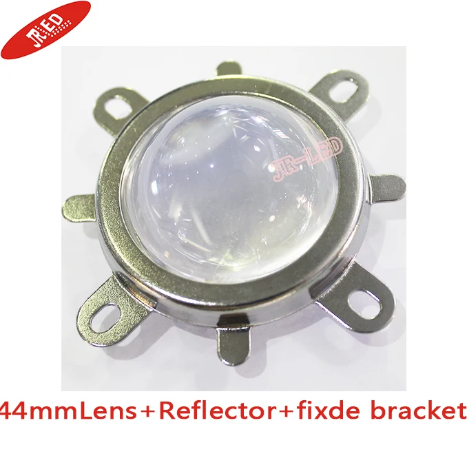 

Freeshipping!Free shipping 2pcs 44mm Lens + 50mm Reflector Collimator Base Housing + Fixed bracket For 20W- 100W High Power Led