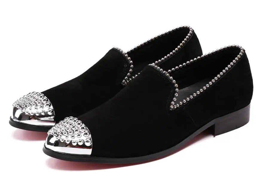 men loafer Silver shoe head individual character fashionable male shoe man recreational men shoes black shoe comfortable
men loafer Silver shoe head individual character fashionable male shoe man recreational men shoes black shoe comfortable