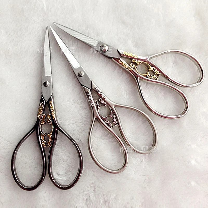 New European Style Beautifully Retro Stationery High Quality Steel home office Diy refinement scissors 616
New European Style Beautifully Retro Stationery High Quality Steel home office Diy refinement scissors 616