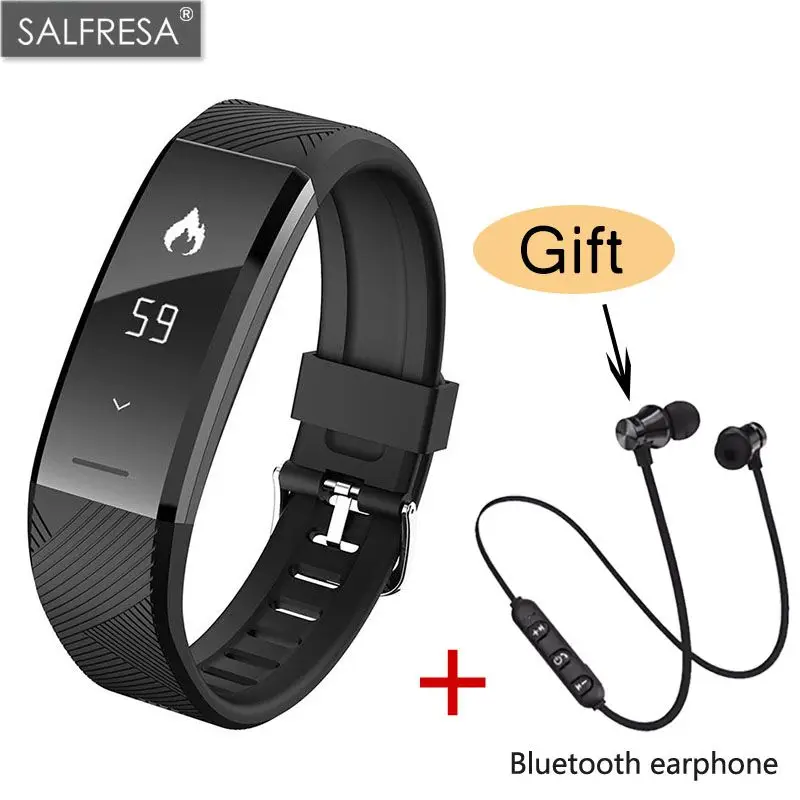 SALFRESA Smart Wristband Waterproof Fitness Bracelet Heart Rate Monitor Smart Band Pedometer Activity Tracker Sleep Monitor
SALFRESA Smart Wristband Waterproof Fitness Bracelet Heart Rate Monitor Smart Band Pedometer Activity Tracker Sleep Monitor