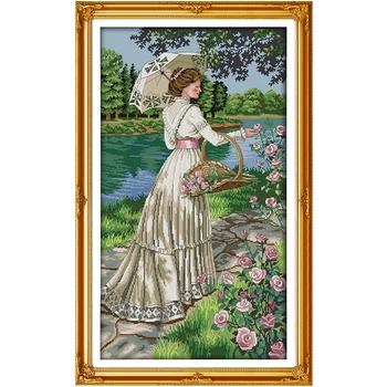 Picking Flowers Counted Cross Stitch 11 14CT Cross Stitch Set Cross-stitch Kit Embroidery Needlework
Picking Flowers Counted Cross Stitch 11 14CT Cross Stitch Set Cross-stitch Kit Embroidery Needlework