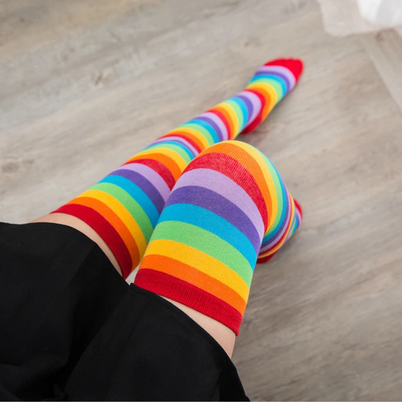 Overknee Socks for Baby Girls Color Rainbow Elastic Leggings Anime Cosplay Costume Adult and Children Carnaval Halloween Party
Overknee Socks for Baby Girls Color Rainbow Elastic Leggings Anime Cosplay Costume Adult and Children Carnaval Halloween Party