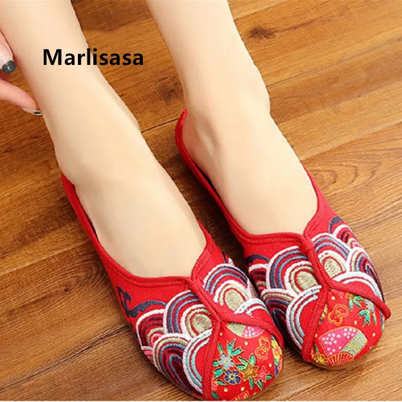 Marlisasa Chaussures Pour Femmes Women Cute Comfortable Spring Shoes Female Casual Anti Skid Red Embroidery Flat Shoes F2223
Marlisasa Chaussures Pour Femmes Women Cute Comfortable Spring Shoes Female Casual Anti Skid Red Embroidery Flat Shoes F2223