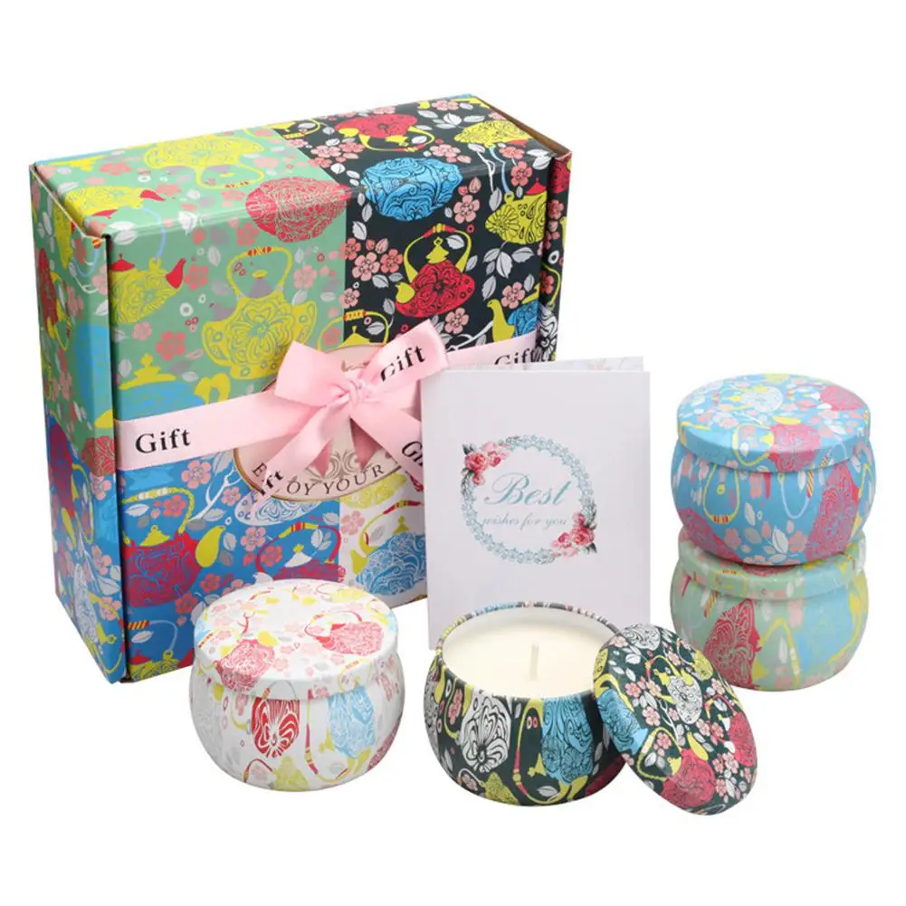 VIBRANT GLAMOUR 4Pcs/Set Eco-friendly Smokeless Floral Essential Oil Candle Body Relieve Stress Aromatherapy Candles Gift
VIBRANT GLAMOUR 4Pcs/Set Eco-friendly Smokeless Floral Essential Oil Candle Body Relieve Stress Aromatherapy Candles Gift