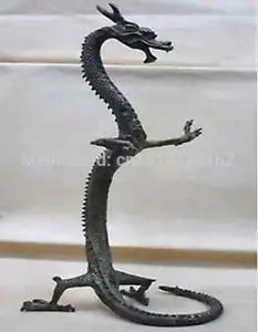 10 inch 24cm exquisite bronze Chinese dragon statue Figures Height Bronze cooking tools cigarette lighter
10 inch 24cm exquisite bronze Chinese dragon statue Figures Height Bronze cooking tools cigarette lighter