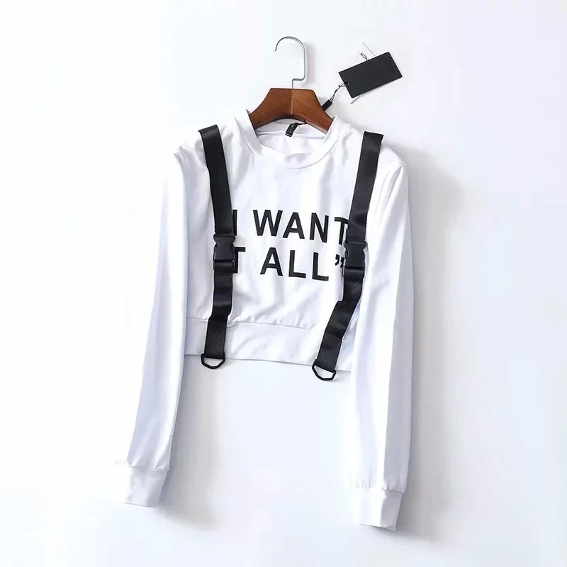 Spring Short Pullover Sweatshirt women Letter Printed streetwear sweatshirt Solid Slim kpop Streetwear High Waist sweatshirt
Spring Short Pullover Sweatshirt women Letter Printed streetwear sweatshirt Solid Slim kpop Streetwear High Waist sweatshirt