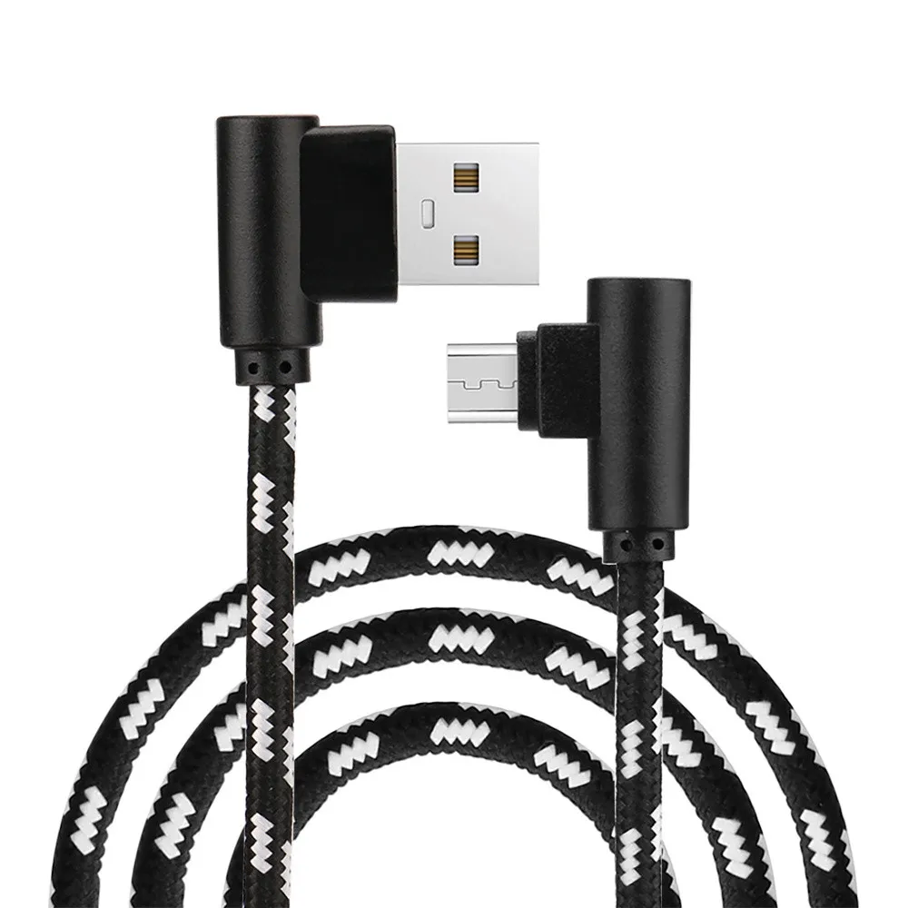 NEWEST 1M-3M Micro USB Charger Sync Data Cable Dual Elbow 90 Degree Right Micro USB Braided Charging Data Sync Cable Connector
NEWEST 1M-3M Micro USB Charger Sync Data Cable Dual Elbow 90 Degree Right Micro USB Braided Charging Data Sync Cable Connector