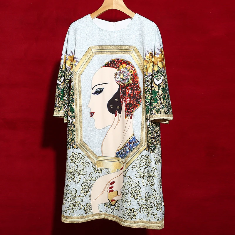 Red RoosaRosee Summer Beauty Print Manual Sequins Half Sleeve Fashion Designer Runway Mini Dress Women Dresses Vintage Vestidos
Red RoosaRosee Summer Beauty Print Manual Sequins Half Sleeve Fashion Designer Runway Mini Dress Women Dresses Vintage Vestidos