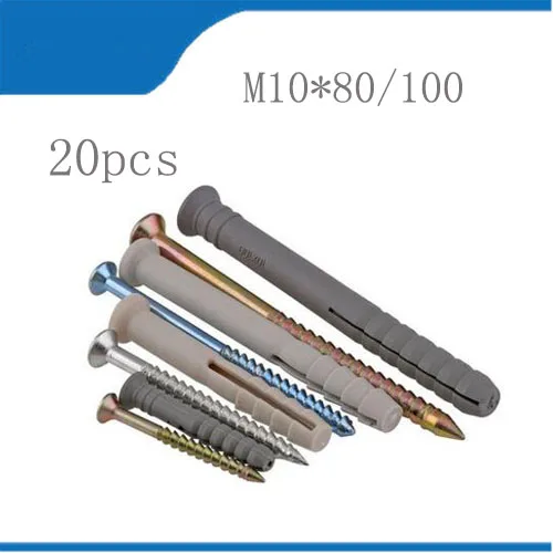 chevilles vis mur 20pcs M10 Plastic Expansion Nail Screw Expansion Pipe Tubes Punching Wall Mount Plug Decoration Construction
chevilles vis mur 20pcs M10 Plastic Expansion Nail Screw Expansion Pipe Tubes Punching Wall Mount Plug Decoration Construction