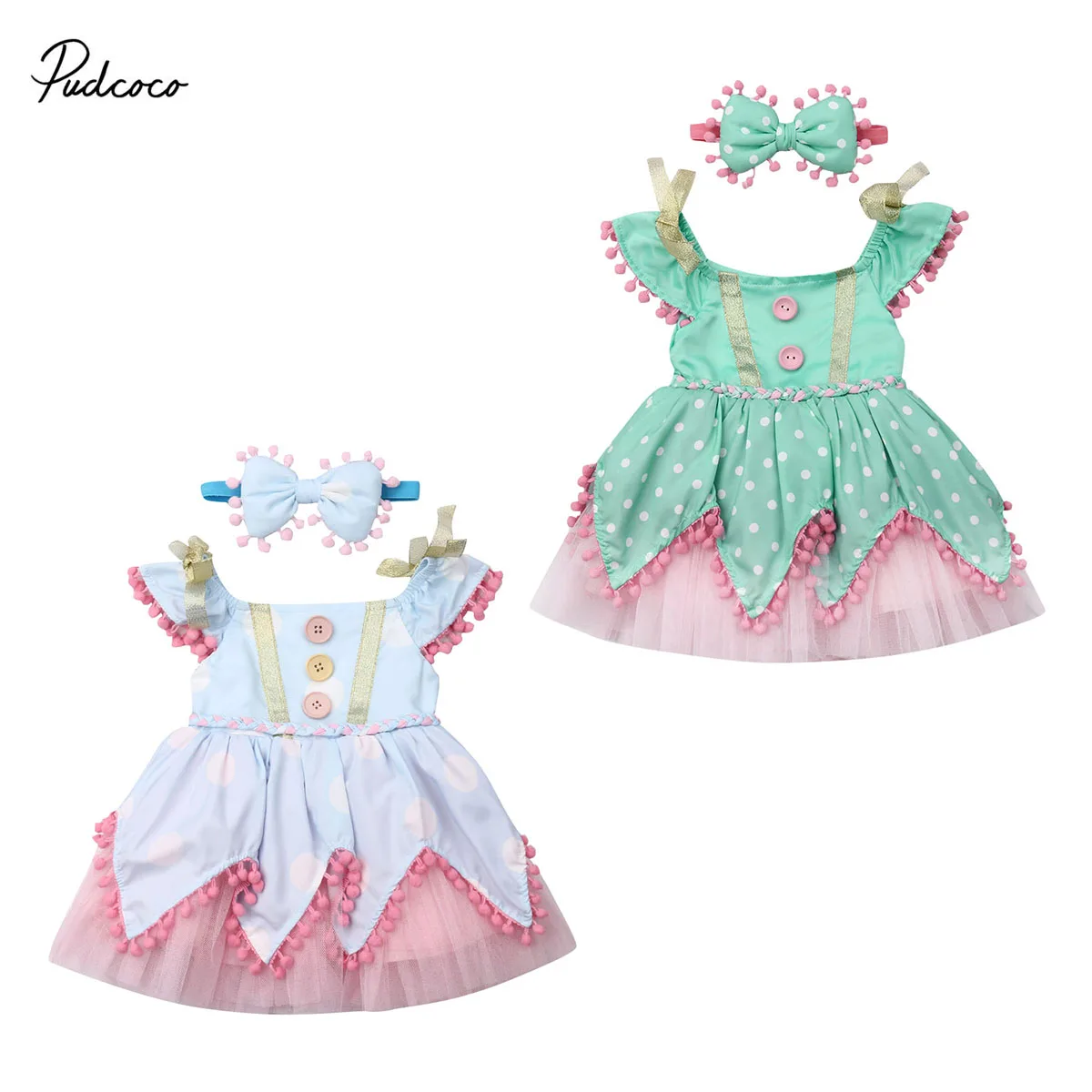 2019 Brand Flower Girls Baby Toddler Kids Dress Headband Tassel Button Tulle Party Birthday Wedding Princess Tulle Tutu Dresses
2019 Brand Flower Girls Baby Toddler Kids Dress Headband Tassel Button Tulle Party Birthday Wedding Princess Tulle Tutu Dresses