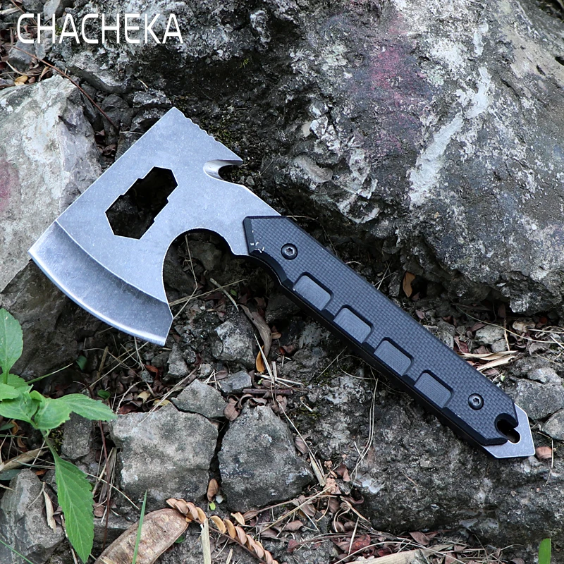 CHACHEKA Multi-function Outdoor Camping Axe with G10 Handle Car Self-defense Survival Tools Hiking Hunting Hatchet Picnic Knife
CHACHEKA Multi-function Outdoor Camping Axe with G10 Handle Car Self-defense Survival Tools Hiking Hunting Hatchet Picnic Knife
