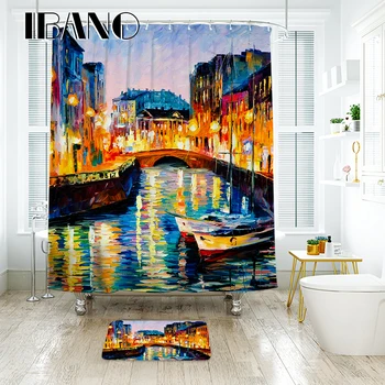 IBANO Scenic Oil Painting Shower Curtain Waterproof Polyester Fabric Bath Curtain For The Bathroom Decoration
IBANO Scenic Oil Painting Shower Curtain Waterproof Polyester Fabric Bath Curtain For The Bathroom Decoration