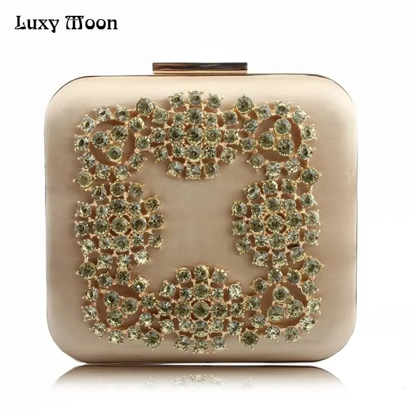 

Luxy Moon Diamond Clutch Bags for Women Handbag Evening Bags Chain Wedding Purse Wallet Party Shoulder Bags Black feminina ZD676