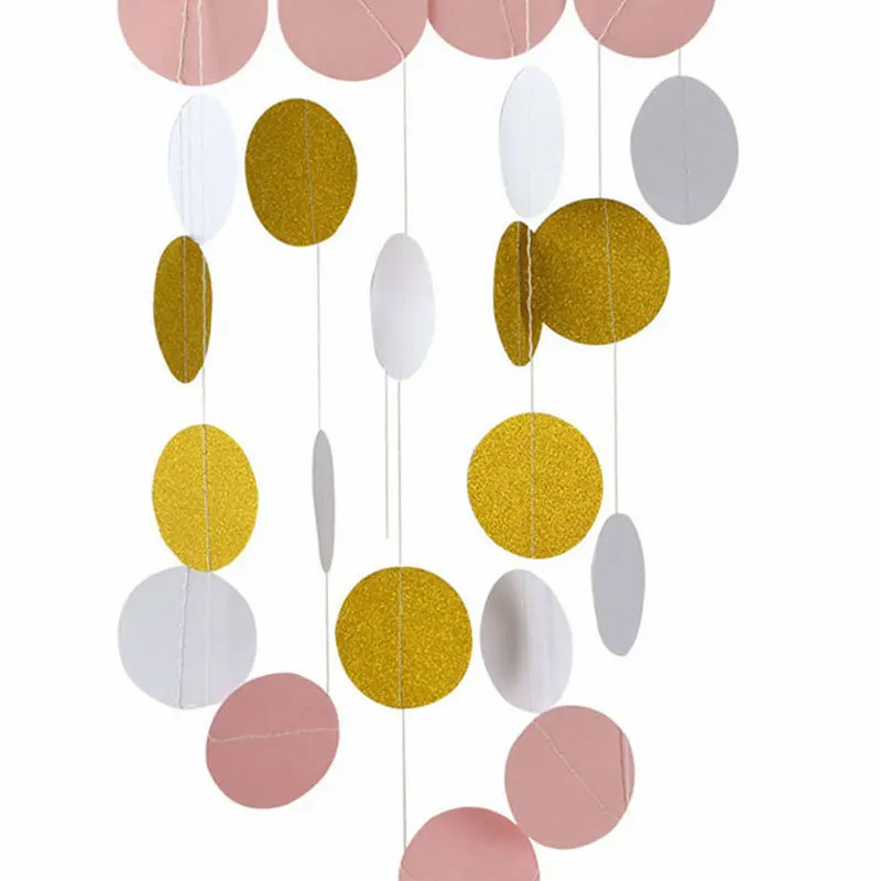 Glitter Dots Paper Circle Garland Paper Garland Wall Hanging Banner Gender Reveal Baby Birthday Party Backdrop Table Decoration
Glitter Dots Paper Circle Garland Paper Garland Wall Hanging Banner Gender Reveal Baby Birthday Party Backdrop Table Decoration