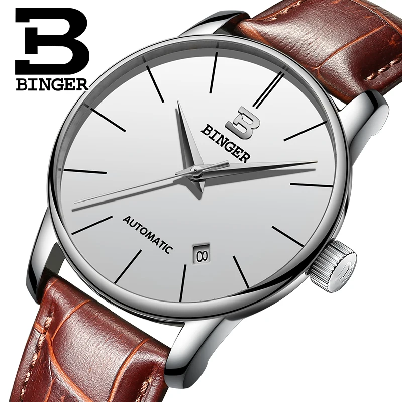 Switzerland BINGER Watches Men Luxury brand Relogio Masculino Waterproof Genuine Leather Strap Mechanical Wristwatches B-5005M-2
Switzerland BINGER Watches Men Luxury brand Relogio Masculino Waterproof Genuine Leather Strap Mechanical Wristwatches B-5005M-2