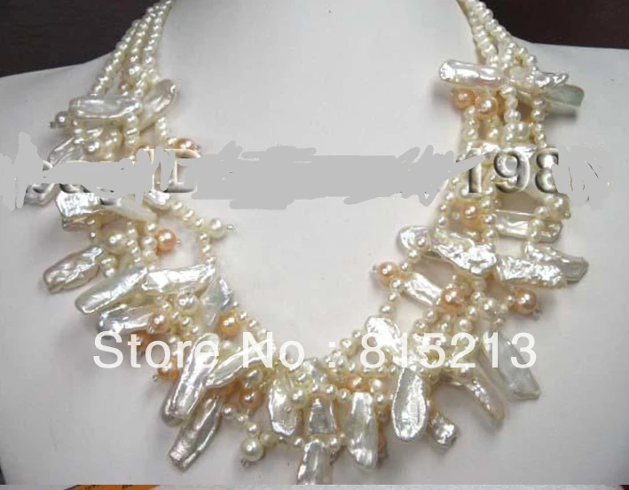 FREE SHIPPING>>> HOT809 wonderful multi strand luster BiWa pearl necklace cameo flower clasp
FREE SHIPPING>>> HOT809 wonderful multi strand luster BiWa pearl necklace cameo flower clasp