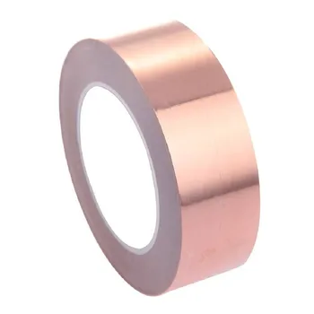 Top Quality 40mm x30m Adhesive Single Face Electric Conduction Copper Foil Tape EMI Shielding Guitar Slug and Snail Barrier
Top Quality 40mm x30m Adhesive Single Face Electric Conduction Copper Foil Tape EMI Shielding Guitar Slug and Snail Barrier