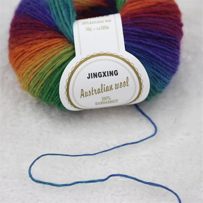 200g 4 Ball 100% Knitting Wool Yarn Raindow Worsted Cashmere Crochet Wools Yarns laine a tricoter breiwol katoen garn kaschmir
200g 4 Ball 100% Knitting Wool Yarn Raindow Worsted Cashmere Crochet Wools Yarns laine a tricoter breiwol katoen garn kaschmir
