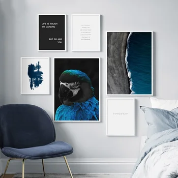 Blue Parrot Ocean Sea Landscape Quote Wall Art Canvas Painting Nordic Posters And Prints Wall Pictures For Living Room Decor
Blue Parrot Ocean Sea Landscape Quote Wall Art Canvas Painting Nordic Posters And Prints Wall Pictures For Living Room Decor