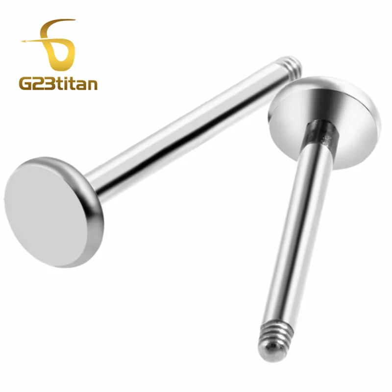 G23titan 1.2mm/16G Labret Jewelry Accessories 6/8/10/12mm Titanium Silver Studs Ear Tragus Cartilage Helix Lip Nose Piercing
G23titan 1.2mm/16G Labret Jewelry Accessories 6/8/10/12mm Titanium Silver Studs Ear Tragus Cartilage Helix Lip Nose Piercing