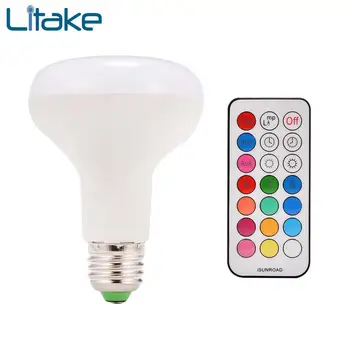 Litake 10W E27 Dimmable RGBW LED Light Bulb Colors Changing with Remote Control LED Bulb Lampada Christmas lamp
Litake 10W E27 Dimmable RGBW LED Light Bulb Colors Changing with Remote Control LED Bulb Lampada Christmas lamp