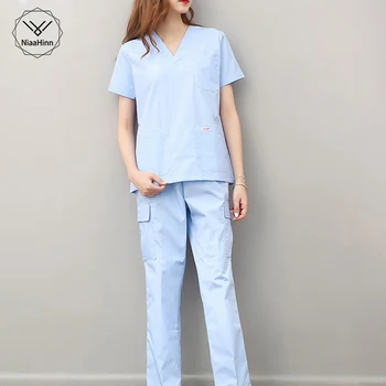 Summer Short Sleeve Women Work Tops Pants Scrub Sets Hospital Doctor Nurse Surgical Suit Dentist Clinic Medical Uniforms
Summer Short Sleeve Women Work Tops Pants Scrub Sets Hospital Doctor Nurse Surgical Suit Dentist Clinic Medical Uniforms