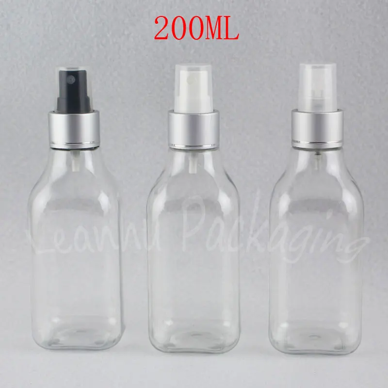 200ML Transparent Square Plastic Bottle With Silver Spray Pump , 200CC Empty Cosmetic Container , Toner / Water Sub-bottling
200ML Transparent Square Plastic Bottle With Silver Spray Pump , 200CC Empty Cosmetic Container , Toner / Water Sub-bottling