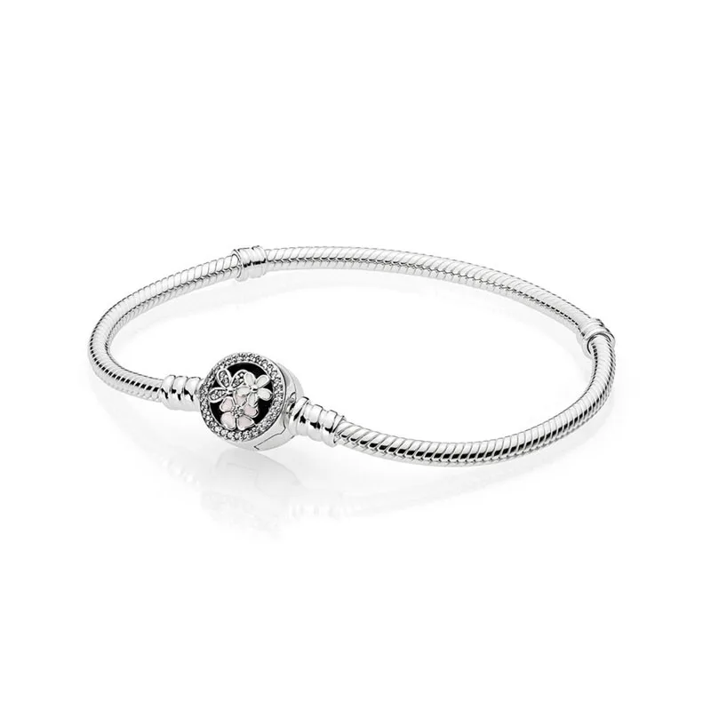 Authentic 925 Sterling Silver Flower Poetic Blooms Bracelet Charm Snake Chain Charm Bracelet Fit DIY Jewelry Bangles for women
Authentic 925 Sterling Silver Flower Poetic Blooms Bracelet Charm Snake Chain Charm Bracelet Fit DIY Jewelry Bangles for women
