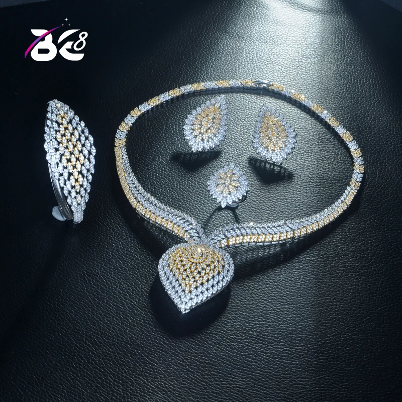Be 8 Unique Design Water Shape 2 Tones Dubai Jewelry Set AAA CZ Earrings Necklace Women Bridal Party Gifts for Lady Dress S323
Be 8 Unique Design Water Shape 2 Tones Dubai Jewelry Set AAA CZ Earrings Necklace Women Bridal Party Gifts for Lady Dress S323
