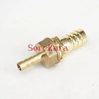 Hose Barb I/D 8mm x Hose Barb I/D 16mm Brass coupler Splicer Connector fitting for Fuel Gas Water
Hose Barb I/D 8mm x Hose Barb I/D 16mm Brass coupler Splicer Connector fitting for Fuel Gas Water