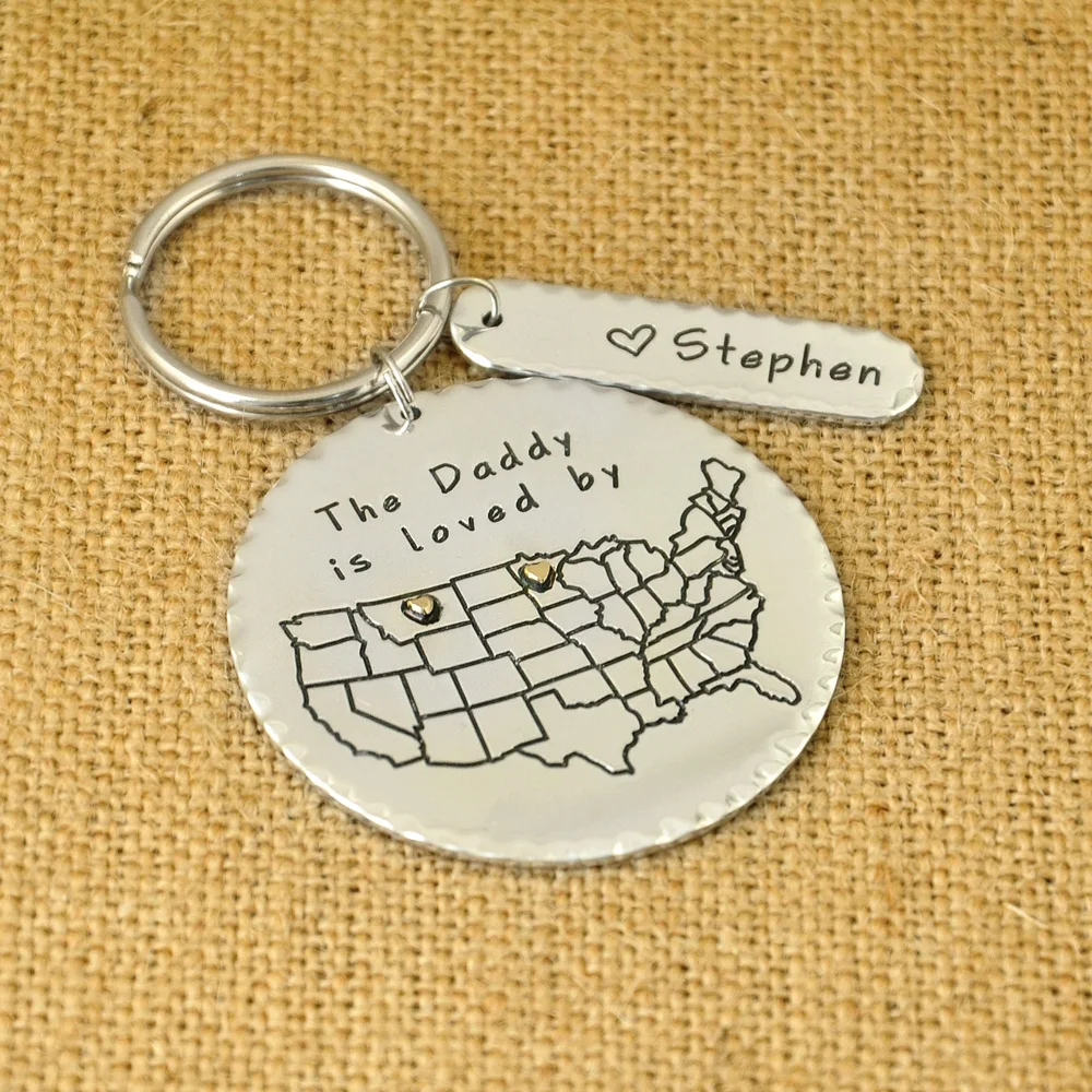 Personalized Key Chain, Engraved Key Chains, Hammered Keychain, Daddy Personalised Keyring, Custom Names Father's Gift
Personalized Key Chain, Engraved Key Chains, Hammered Keychain, Daddy Personalised Keyring, Custom Names Father's Gift