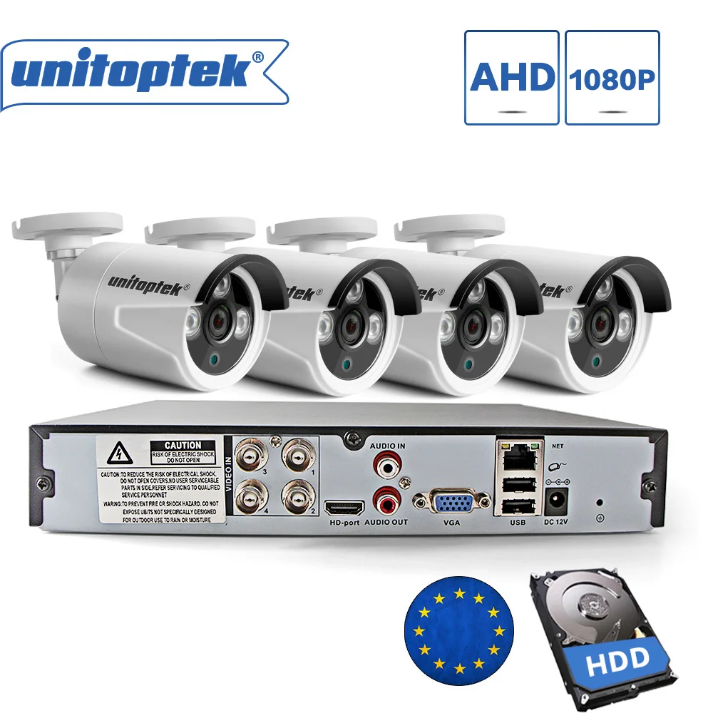 4CH 1080P 3 IN 1 Security CCTV DVR Recorder With 4 HD 1920*1080P IR Day/Night Outdoor Bullet Security Camera Surveillance System
4CH 1080P 3 IN 1 Security CCTV DVR Recorder With 4 HD 1920*1080P IR Day/Night Outdoor Bullet Security Camera Surveillance System