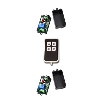 Hot Selling AC110V 220V 1CH RF Wireless Remote Control Switch System 1Transmitter +2Receiver with Black Case Free Shipping 
Hot Selling AC110V 220V 1CH RF Wireless Remote Control Switch System 1Transmitter +2Receiver with Black Case Free Shipping