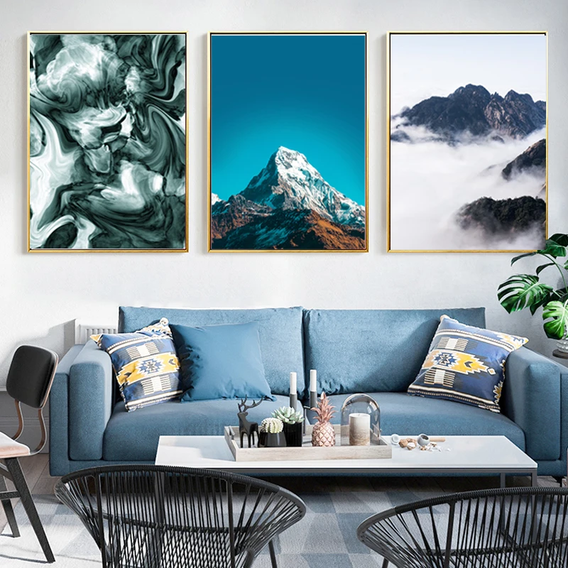 Modern Nordic Mountain Scenery Marble Canvas Print Paintings Wall Art Pictures POP Poster for Living Room Home Office Decor
Modern Nordic Mountain Scenery Marble Canvas Print Paintings Wall Art Pictures POP Poster for Living Room Home Office Decor