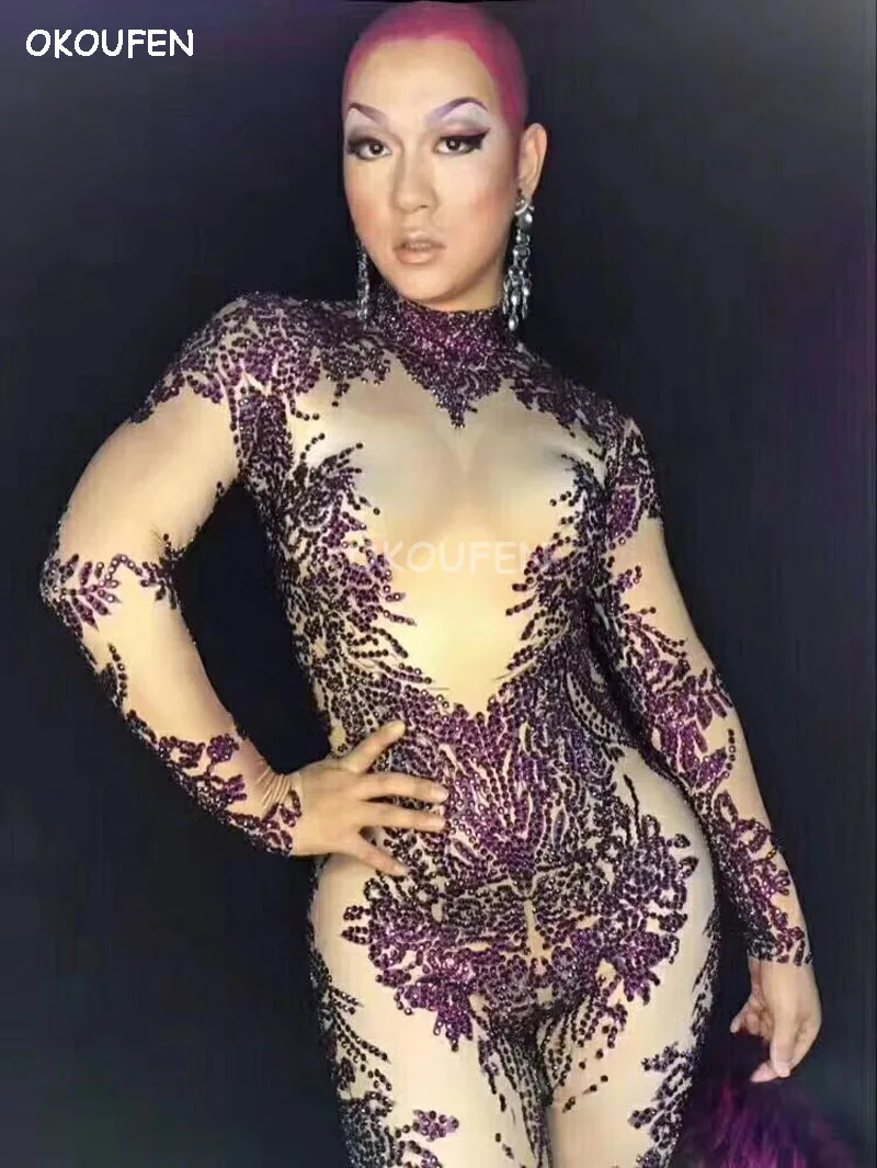 Handmade Quality Purple Full diamonds Jumpsuit fur Coat female Singer catwalk show Dj guest performance outfit
Handmade Quality Purple Full diamonds Jumpsuit fur Coat female Singer catwalk show Dj guest performance outfit