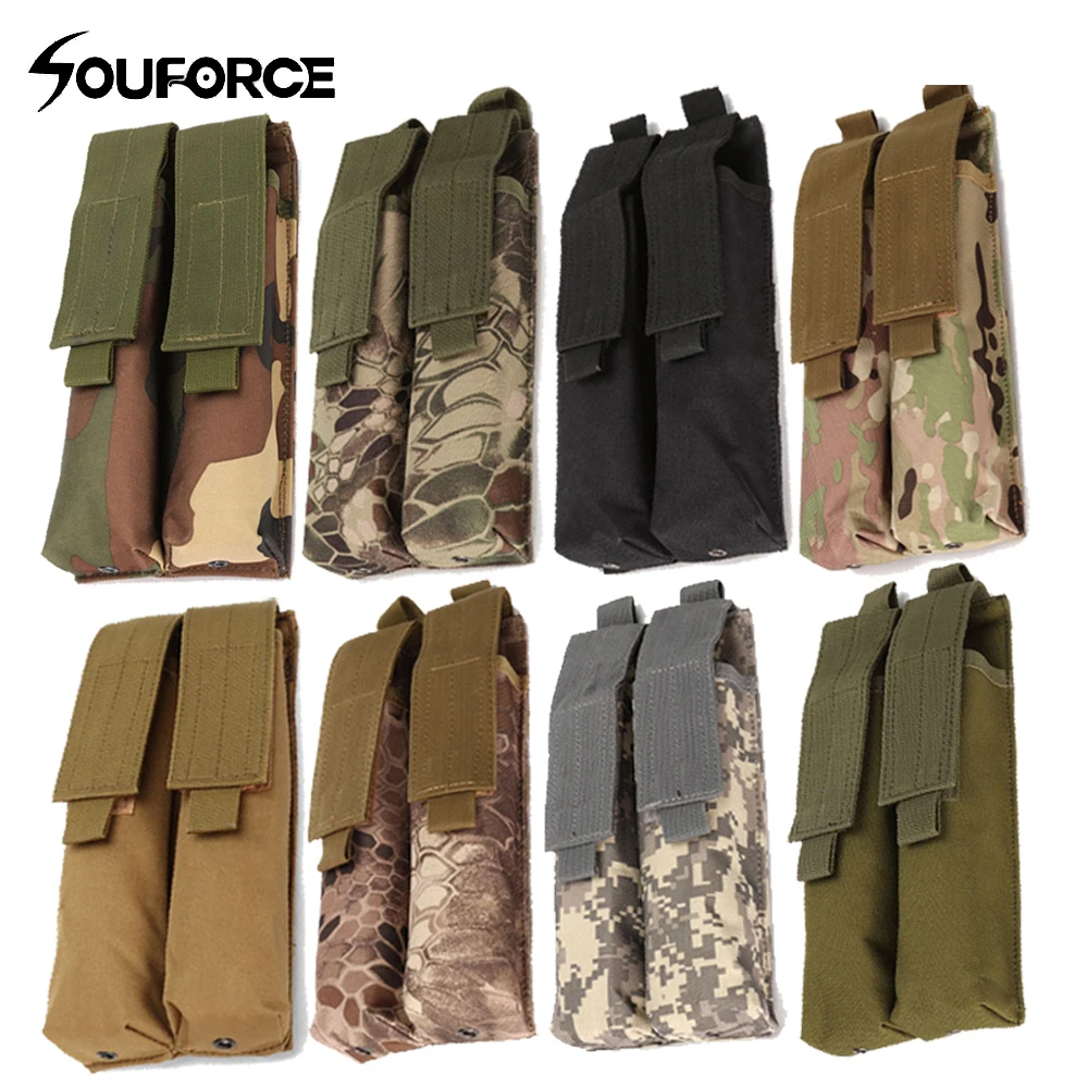 

10 Color Airsoft Molle Double P90/UMP Military Magazine Pouch Coyote Tactical TAN BK CP ACU OD Woodland Camo
