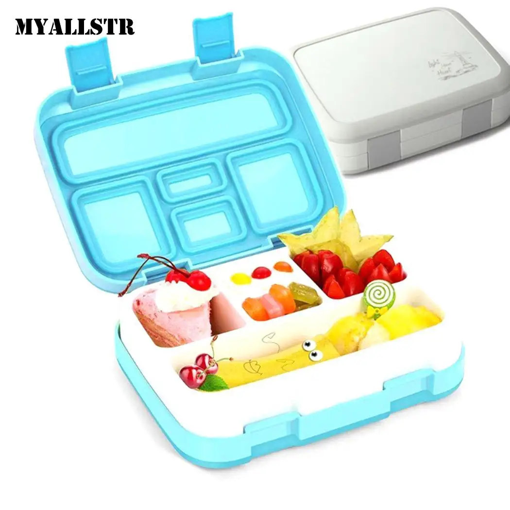 Portable Lunch Box 5 Grids Square Gray, Blue Plastic Food Container Fruit Storage Box
Portable Lunch Box 5 Grids Square Gray, Blue Plastic Food Container Fruit Storage Box