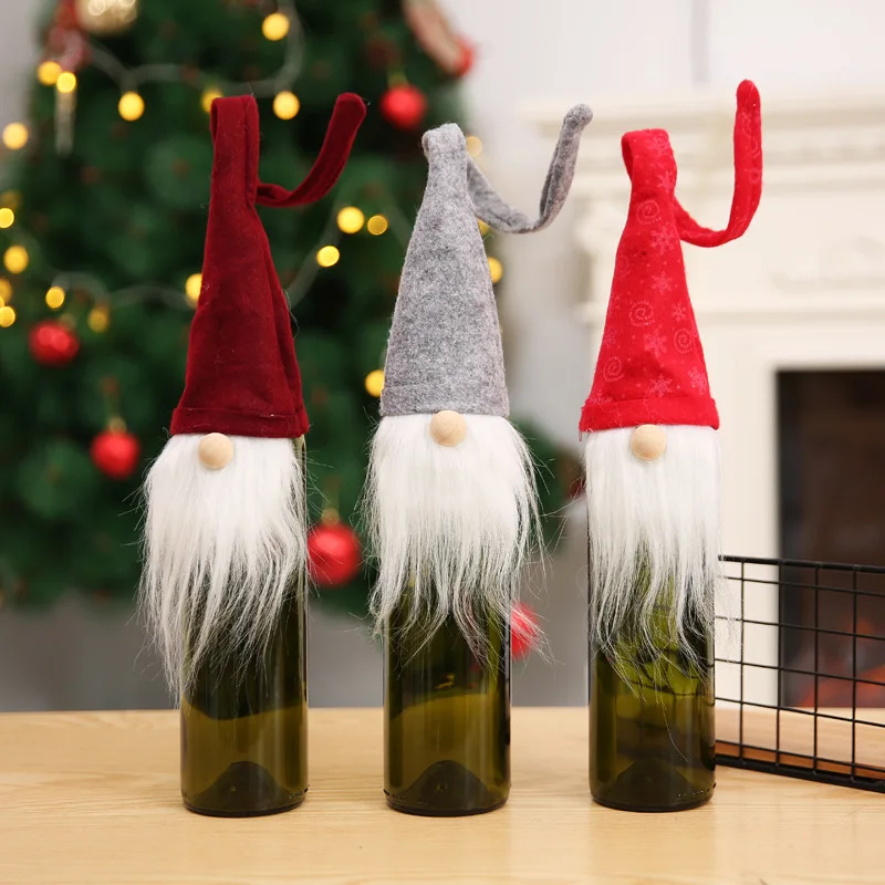 Christmas Wine Bottle Cover Set 2019 Xmas Bottle Decor Clothes Kitchen Decor for New Year Dinner Party Home decoration
Christmas Wine Bottle Cover Set 2019 Xmas Bottle Decor Clothes Kitchen Decor for New Year Dinner Party Home decoration