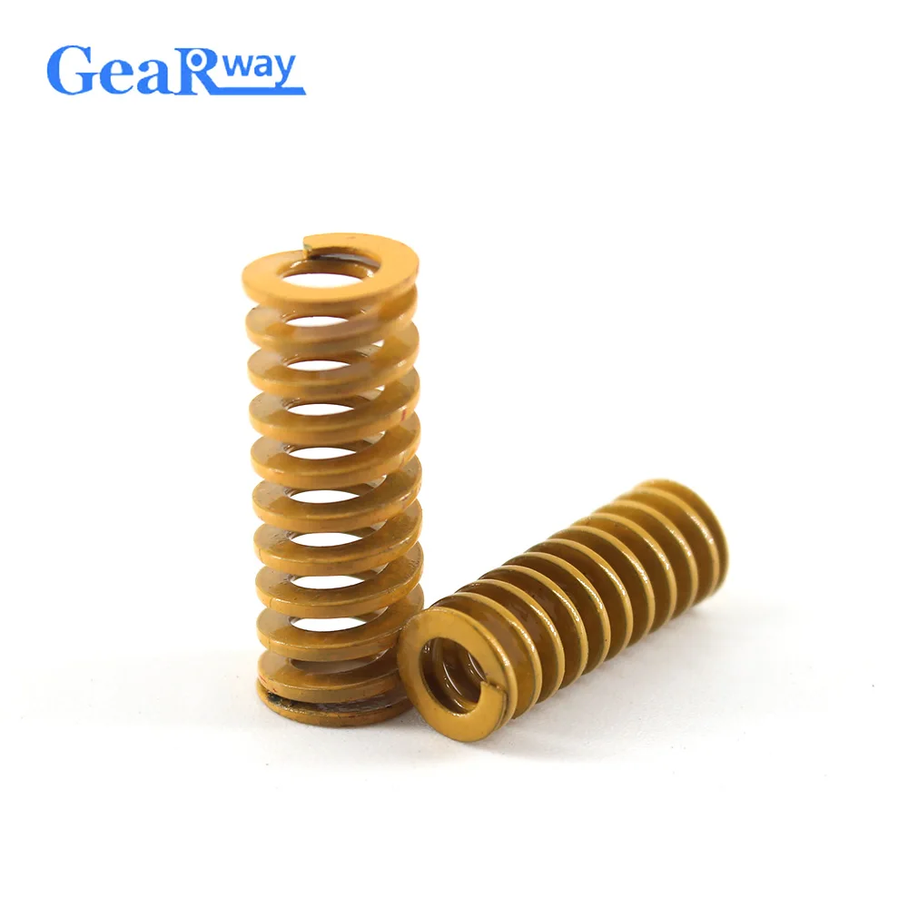 5pcs Yellow Die Spring Lightest Loading Compression Spring TF8x20/8x25/8x30/8x50/8x55mm 58% Compression Ratio Mould Spring
5pcs Yellow Die Spring Lightest Loading Compression Spring TF8x20/8x25/8x30/8x50/8x55mm 58% Compression Ratio Mould Spring