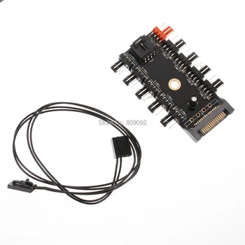 10 Way 3 gear PCI Cool Cooler Cooling Fan Speed Controller Hub SATA Power Socket For Computer Case CPU Fan Dedicated Interface
10 Way 3 gear PCI Cool Cooler Cooling Fan Speed Controller Hub SATA Power Socket For Computer Case CPU Fan Dedicated Interface