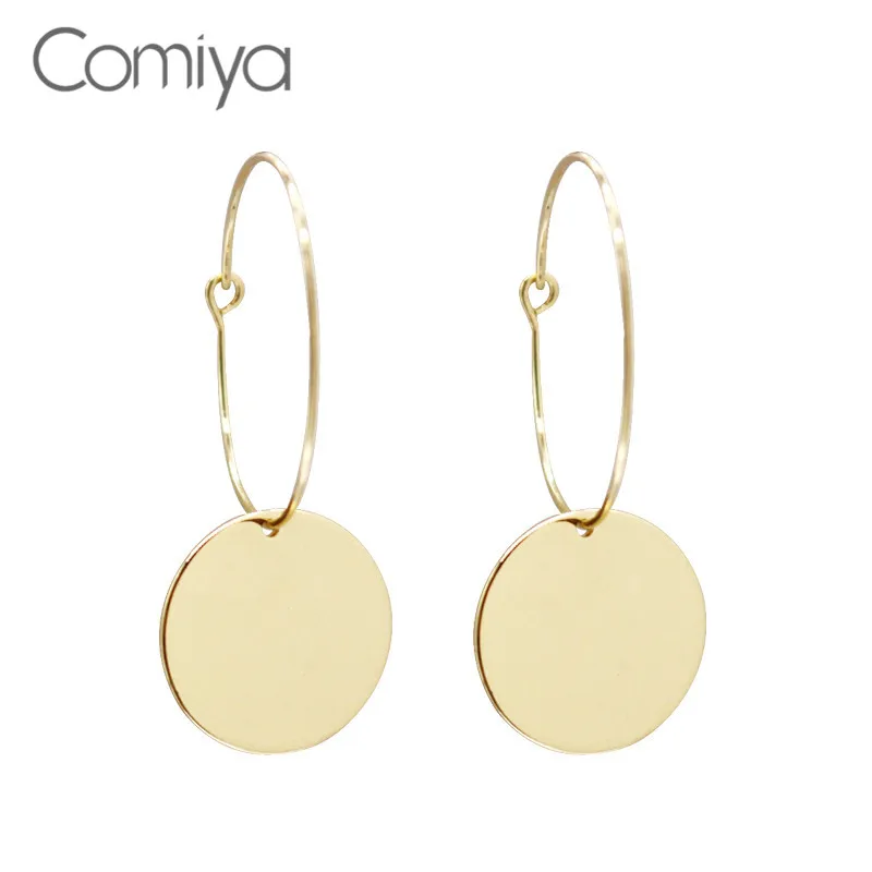 Comiya Dangle Earrings For Women Gold Color Zinc Alloy Simple OL Lady Pendientes Mujer Moda Big Drop Earring Oorbellen
Comiya Dangle Earrings For Women Gold Color Zinc Alloy Simple OL Lady Pendientes Mujer Moda Big Drop Earring Oorbellen