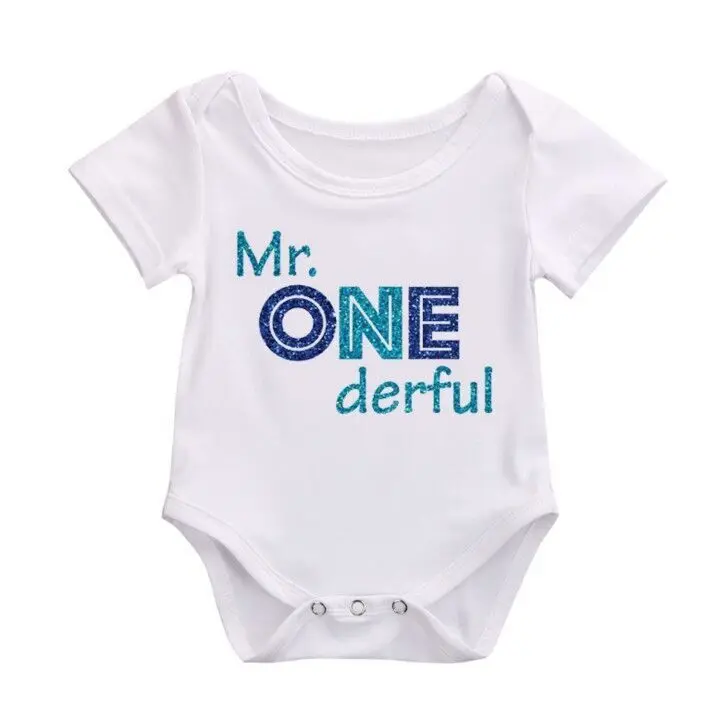 Puseky 2017 Summer Short Sleeve MR ONE Letter Word Cute Newborn Baby Boys Girls Bodysuit Cotton Jumpsuit Clothe Casual One Piece
Puseky 2017 Summer Short Sleeve MR ONE Letter Word Cute Newborn Baby Boys Girls Bodysuit Cotton Jumpsuit Clothe Casual One Piece