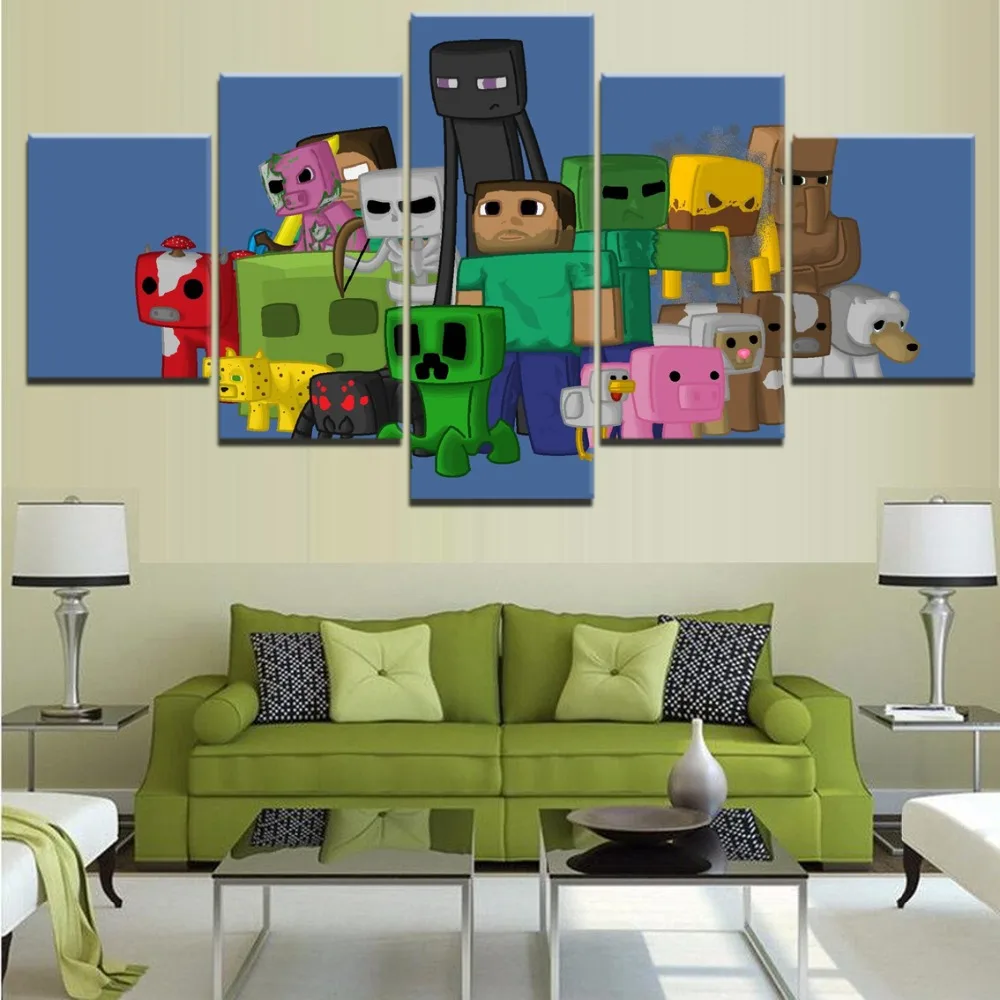 Canvas Painting Wall Art Home Decoration Living Room Canvas Painting 5 Pieces game minecraft HD Print Painting Modern Decorative
Canvas Painting Wall Art Home Decoration Living Room Canvas Painting 5 Pieces game minecraft HD Print Painting Modern Decorative