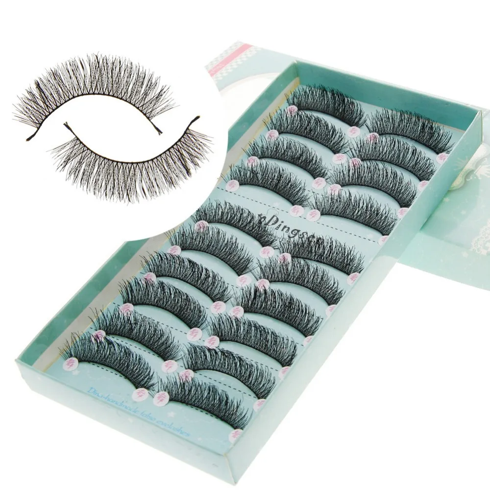 10 Pairs/Set Professional Black Natural Long Cross Fake Eye Lashes Handmade Thick Messy False Eyelashes Extensions Tool #246277
10 Pairs/Set Professional Black Natural Long Cross Fake Eye Lashes Handmade Thick Messy False Eyelashes Extensions Tool #246277