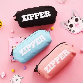 High Quality Simple Stationery Small Fresh Large Zipper Pen Bag Large Capacity Pencil Case Creative Kids Girls School Supplies
High Quality Simple Stationery Small Fresh Large Zipper Pen Bag Large Capacity Pencil Case Creative Kids Girls School Supplies